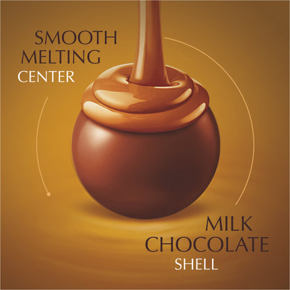 Lindt Lindor Caramel Milk Chocolate Truffles, 60 count, 25.4 oz