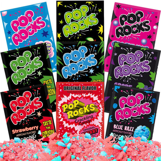 Pop Rocks Candy - 9 Flavors Pop Rocks Bulk Variety Pack by Gaudum (9 Units, 1 of Each Flavor)