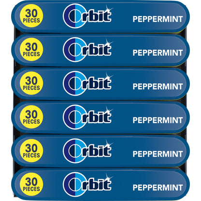ORBIT PEPPERMINT MEGA PACK 30 PIECE 6 COUNT (TOTAL 180 PIECE)