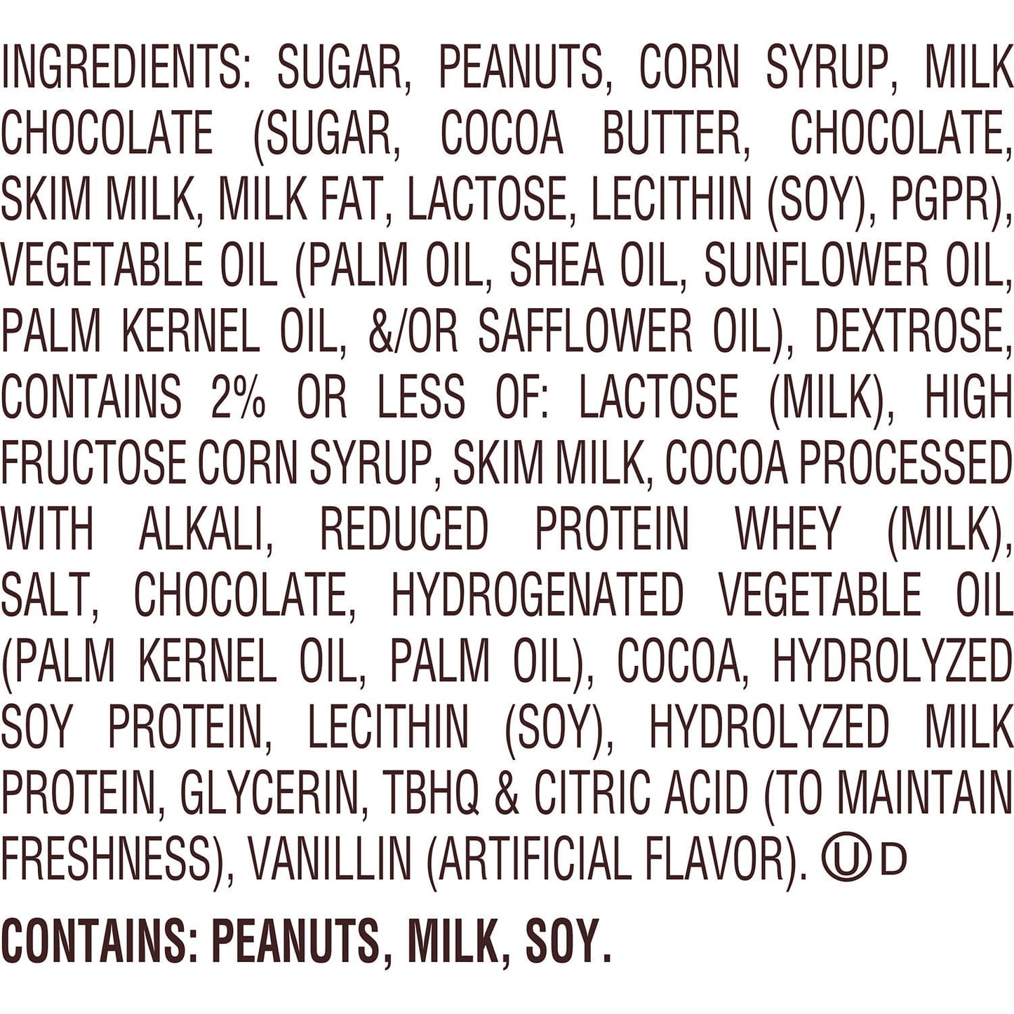 Reese's Fast Break Milk Chocolate, Peanut Butter and Nougat Candy, Bars 1.8 oz, 18 Count