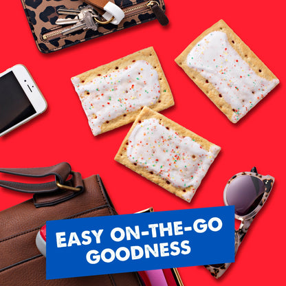 Pop-Tarts Frosted Strawberry Toaster Pastries, Breakfast Foods, Shelf-Stable, 22 oz (12 Count)