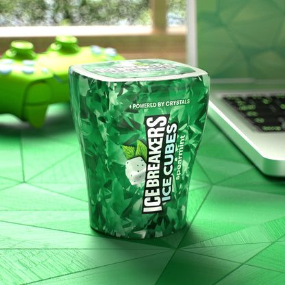 Ice Breakers Ice Cubes Spearmint Sugar Free Chewing Gum, Bottles 3.24 oz, 6 Count, 40 Pieces