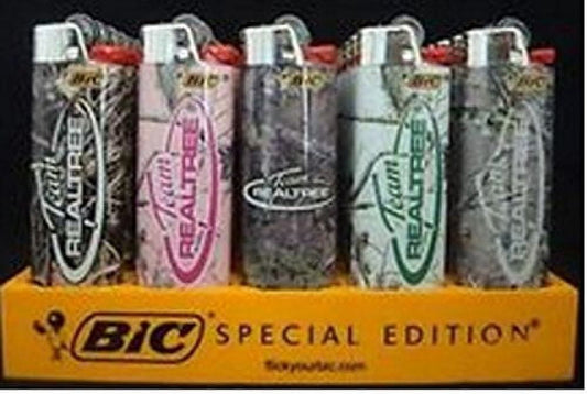 Bic Team Realtree Hunter Collection Lighters 50 Count Tray/Full Size