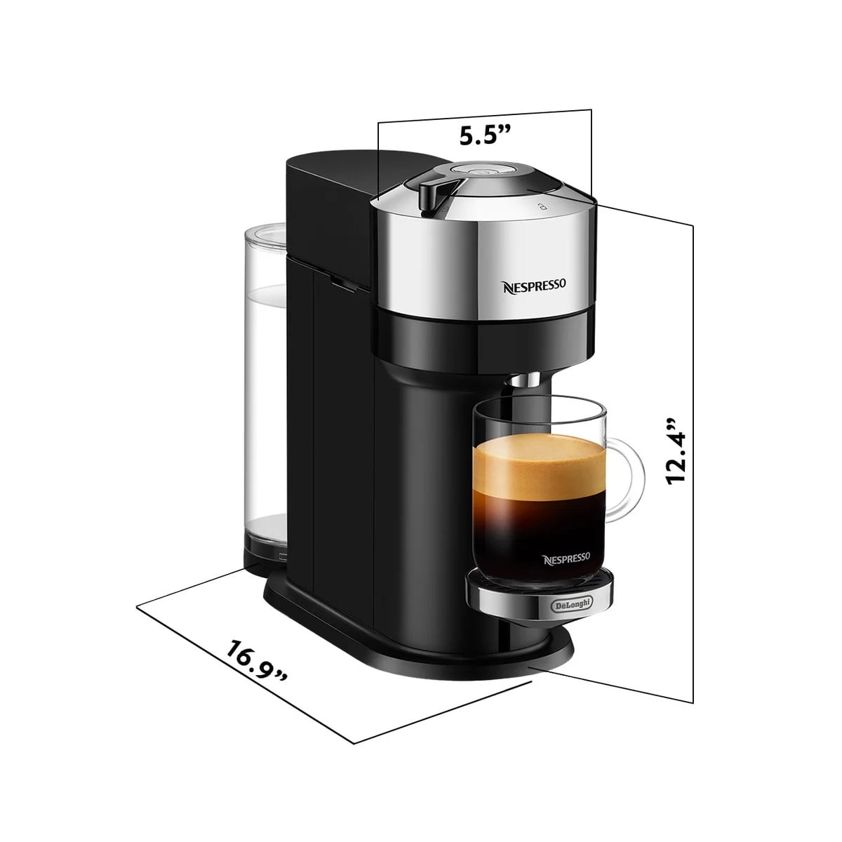 NESPRESSO Vertuo Next Coffee and Espresso Machine Sz 13" L x 12" H 1835898
