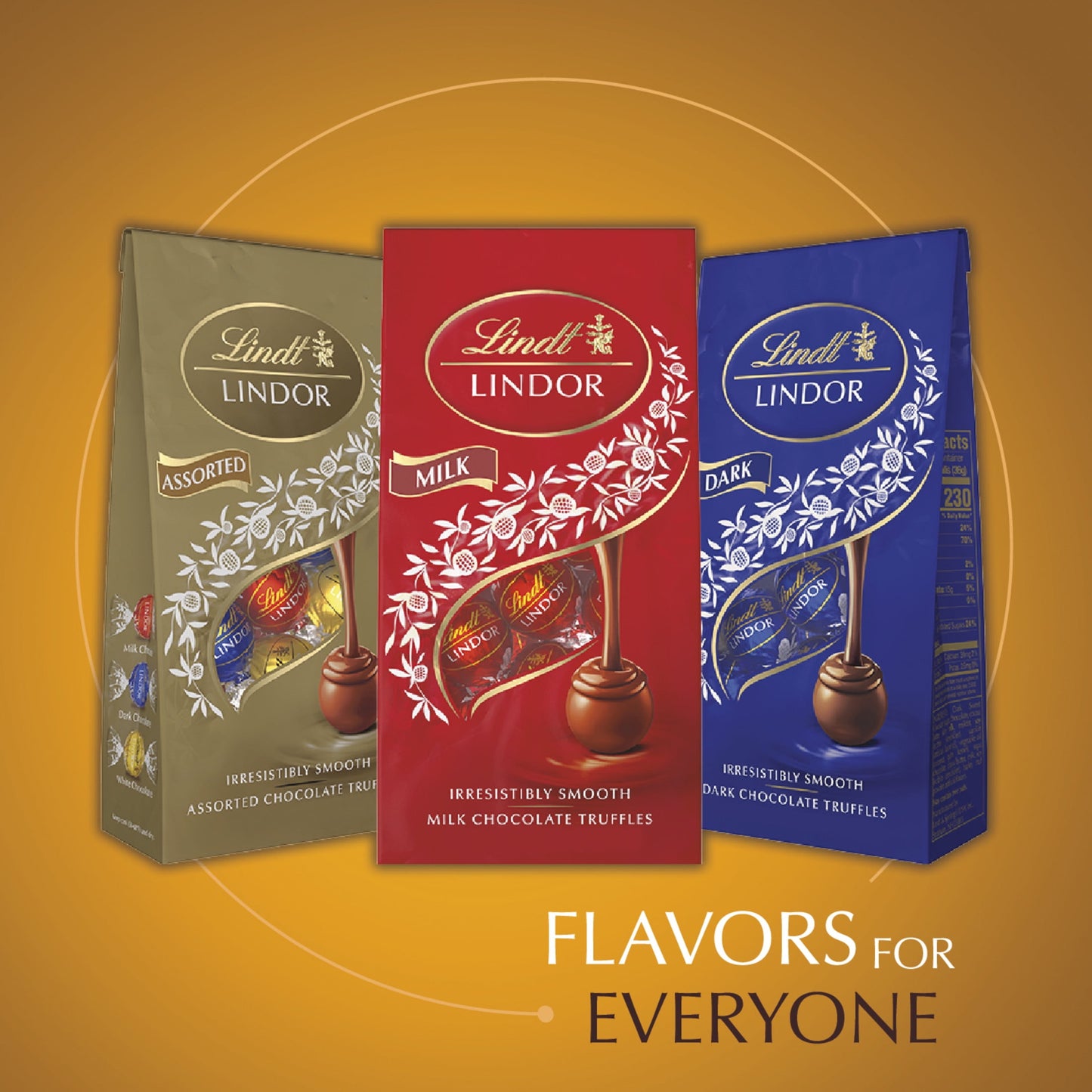 Lindt Lindor Caramel Milk Chocolate Truffles, 60 count, 25.4 oz