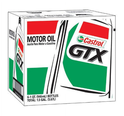 Castrol GTX Full Synthetic Motor Oil 10W - 40, 1 Quart (6 pack)