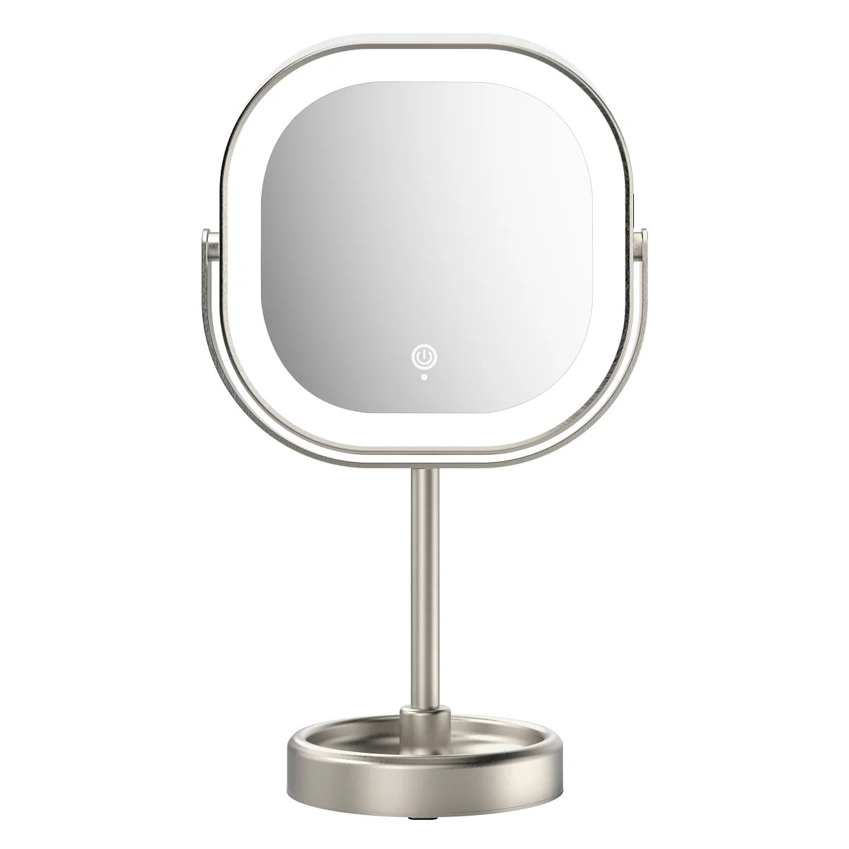 Conair Halo LED Double Sided 1x/10x Vanity Mirror 360? Rotation USB Rechargeable