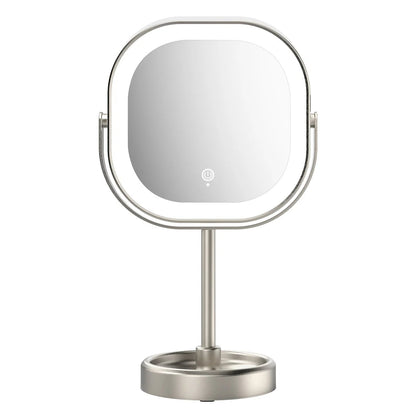 Conair Halo LED Double Sided 1x/10x Vanity Mirror 360? Rotation USB Rechargeable