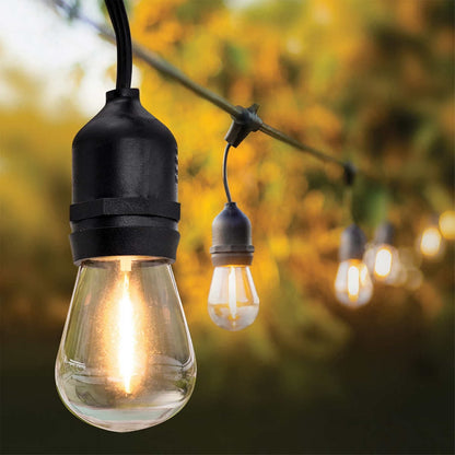 Feit Outdoor 48 ft Electric Plug-in Heavy-Duty 24 LED String Light