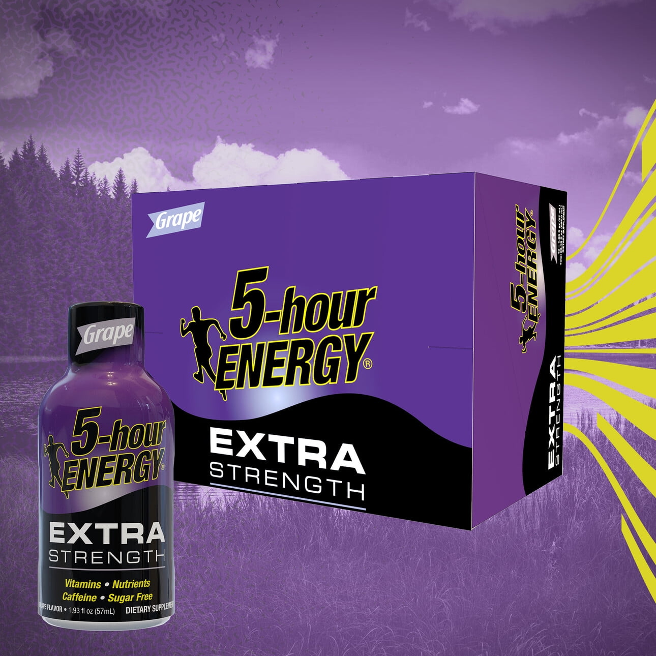 5-Hour Energy Extra Strength Energy Shot, Grape, 1.93 Fl Oz, 12 Count