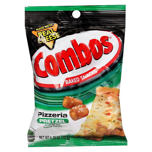 Combos Baked Snacks Pizzeria Pretzel 6.3 oz Pack of 2