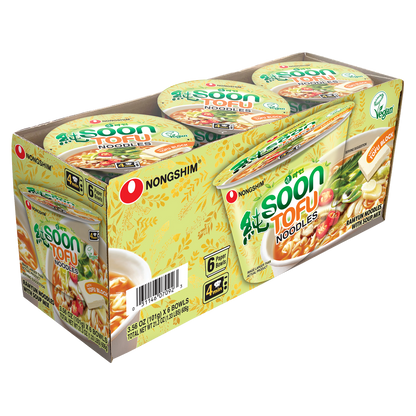 Nongshim Soon Tofu Noodles, 3.56 oz, 6 ct