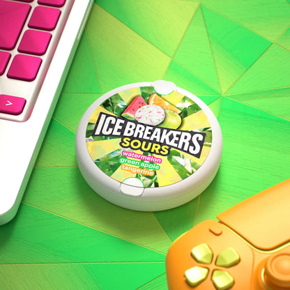 Ice Breakers Sours Assorted Fruit Flavored Sugar Free Mints, Tins 1.5 oz, 8 Count