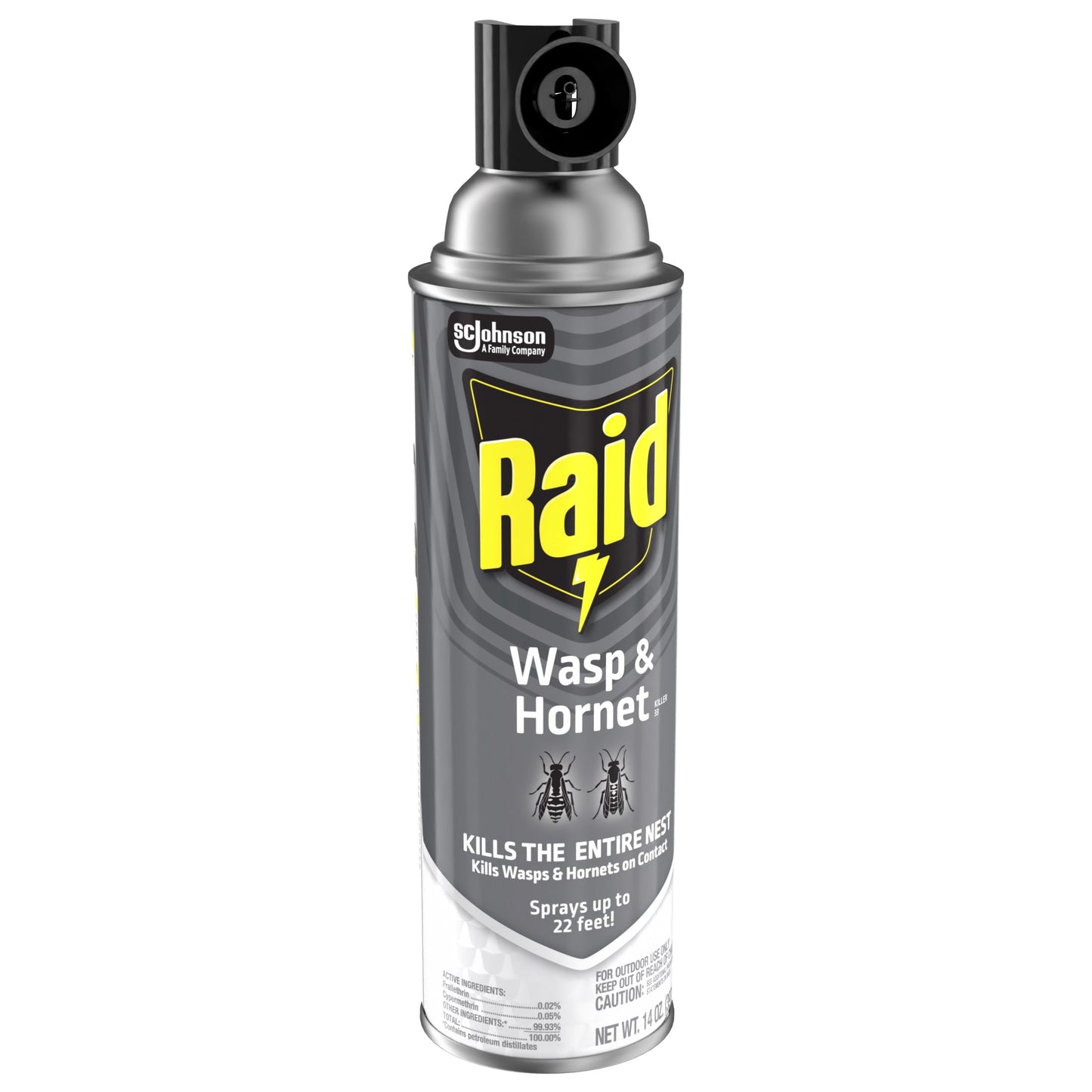 Raid Killer 33 Outdoor Wasp and Hornet Insecticide Value Pack, 14 oz, 2 Count