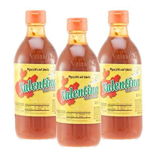 Valentina Picante Mexican Hot Sauce, 12.5 oz, Pack of 3