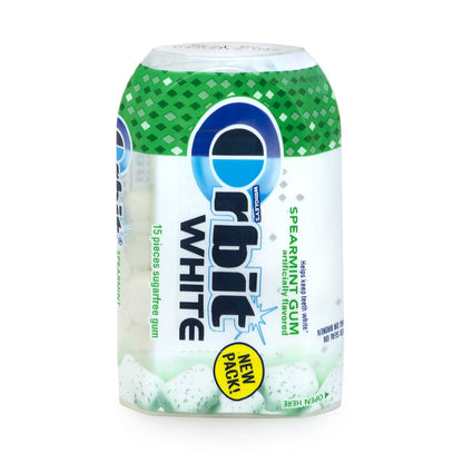 ORBIT White Spearmint Sugar Free Chewing Gum, 14 pieces, 12 ct