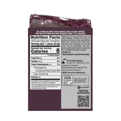 Ice Breakers Ice Cubes Black Cherry Sugar Free Chewing Gum, Bottles 3.24 oz, 6 Count, 40 Pieces