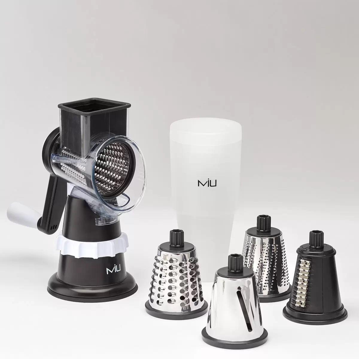 MIU Rotary Drum Grater with 4 Attachments