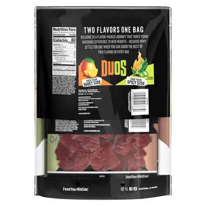 Jack Link's Duos Mango Flavored/Jalapeno Beef Jerky Value Size! 3 - 3.25 oz Packs