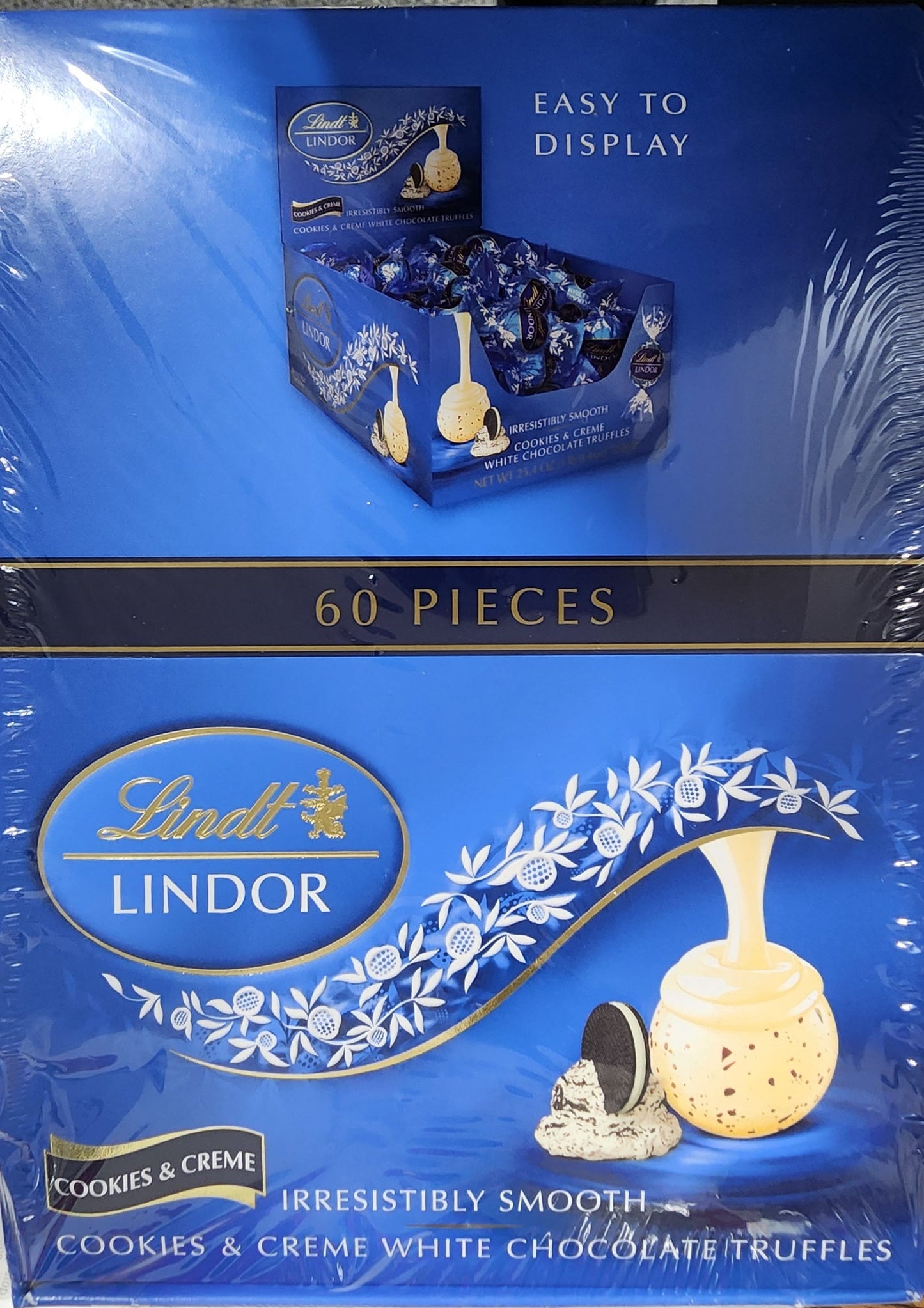 Lindt Cookies & Creme White Truffle 60 Count