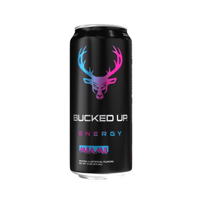 Bucked Up Energy Drink, Miami, 12 Cans, 16 fl oz, 300 mg Caffeine