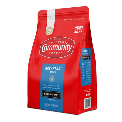 Community Coffee Ground, Breakfast Blend (46 Ounce)