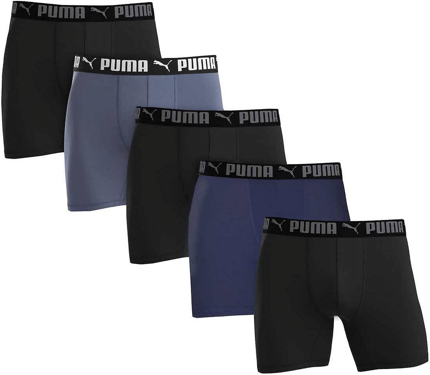Puma Men's Boxer Brief, 5 Pack (Medium)