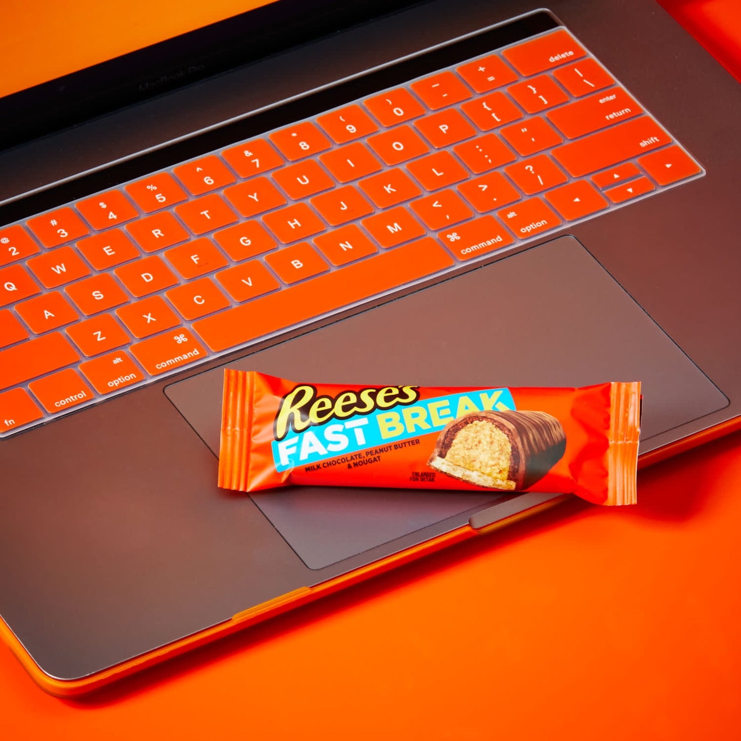 Reese's Fast Break Milk Chocolate, Peanut Butter and Nougat Candy, Bars 1.8 oz, 18 Count