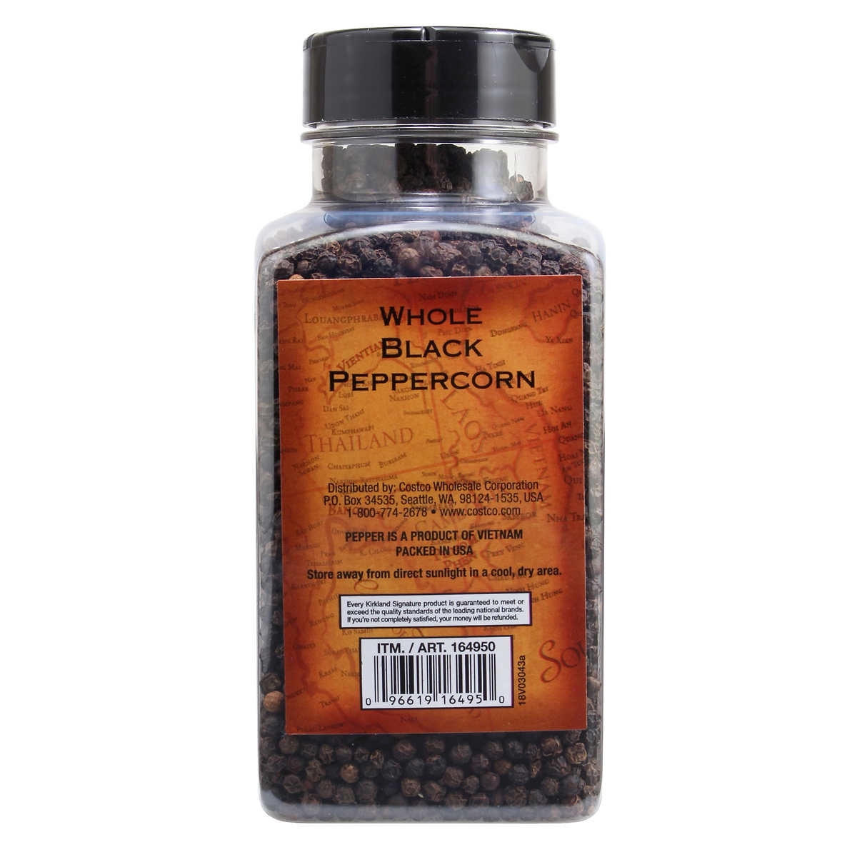 Kirkland Signature Whole Black Peppercorn 14.1 Ounce