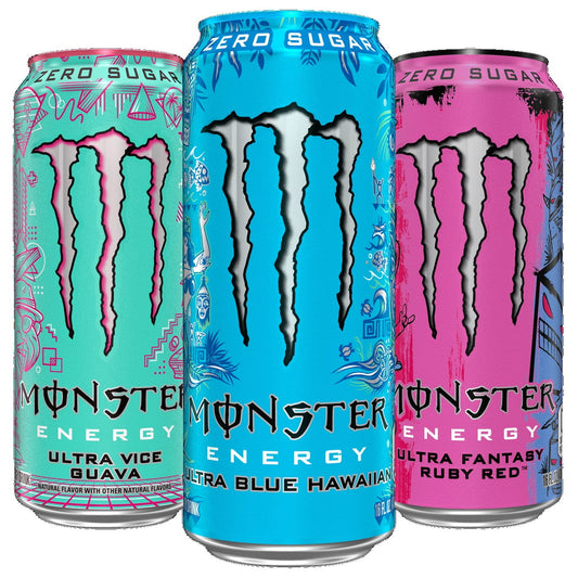 Monster Energy Drink, Zero Sugar, Variety Pack, 16 Fluid Ounce (Pack of 24)