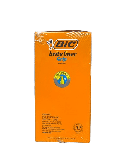 BIC Brite Liner Highlighter Combo Pack, Yellow, 24 ct