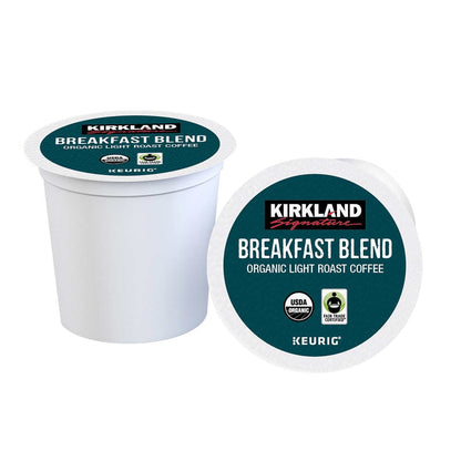 Kirkland Signature Coffee Organic Breakfast Blend K-Cup Pod 120 Count