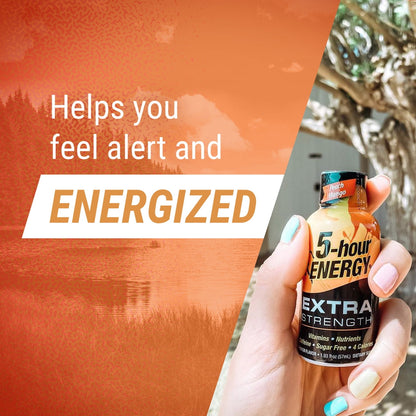 5-hour ENERGY? Shot, Extra Strength, Peach Mango, 1.93 oz, 12 Count