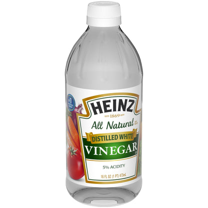 Heinz All Natural Distilled White Vinegar with 5% Acidity, 16 fl oz Bottle