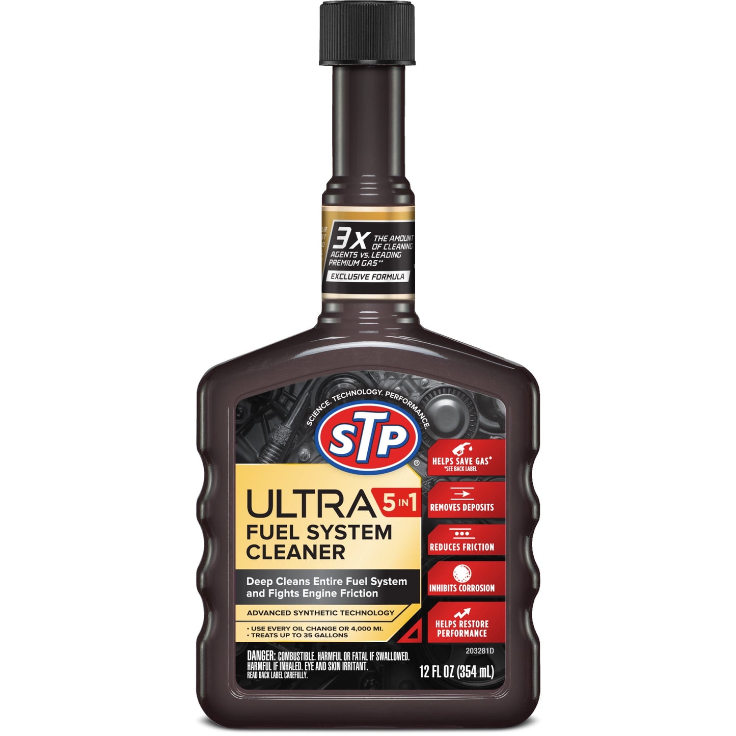 STP (R) Ultra 5 in 1 Fuel System Cleaner - 12 OZ