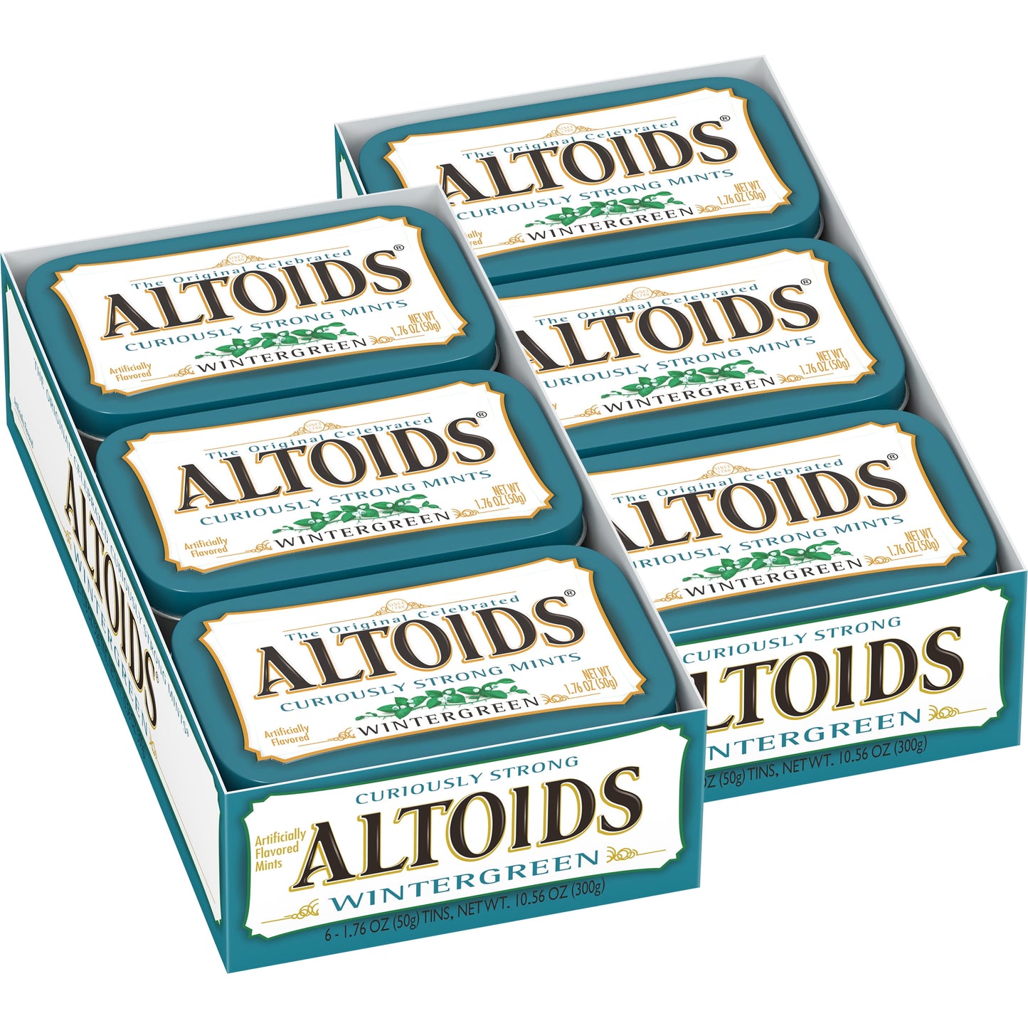 Altoids Wintergreen Breath Mints - 1.76 oz Tin (12 pack)