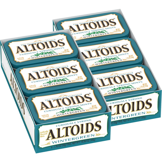 Altoids Wintergreen Breath Mints - 1.76 oz Tin (12 pack)