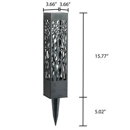 Tommy Bahama Square Solar Bollard Lights, 35 Lumen, 5-pack