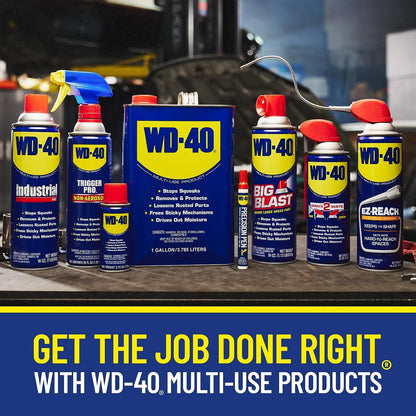 3 Pack - WD-40 Original Formula, Multi-Use Product with Smart Straw Sprays 2 Ways, Stops Squeaks, Protects Against Corrosion, Loosens Rusted Parts, Frees Sticky Mechanisms, Drives Out Moisture, 8 OZ