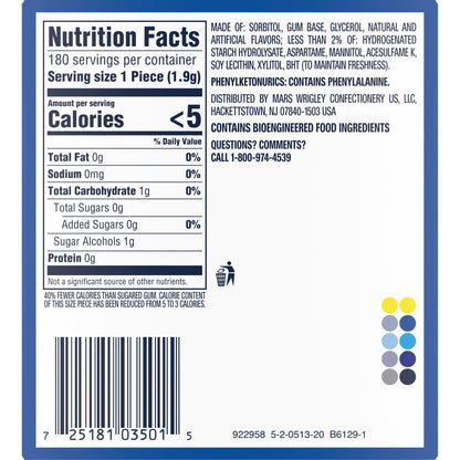 ORBIT PEPPERMINT MEGA PACK 30 PIECE 6 COUNT (TOTAL 180 PIECE)