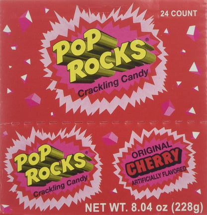 POP ROCKS Popping Candy, MFF30 Cherry, 24 Count
