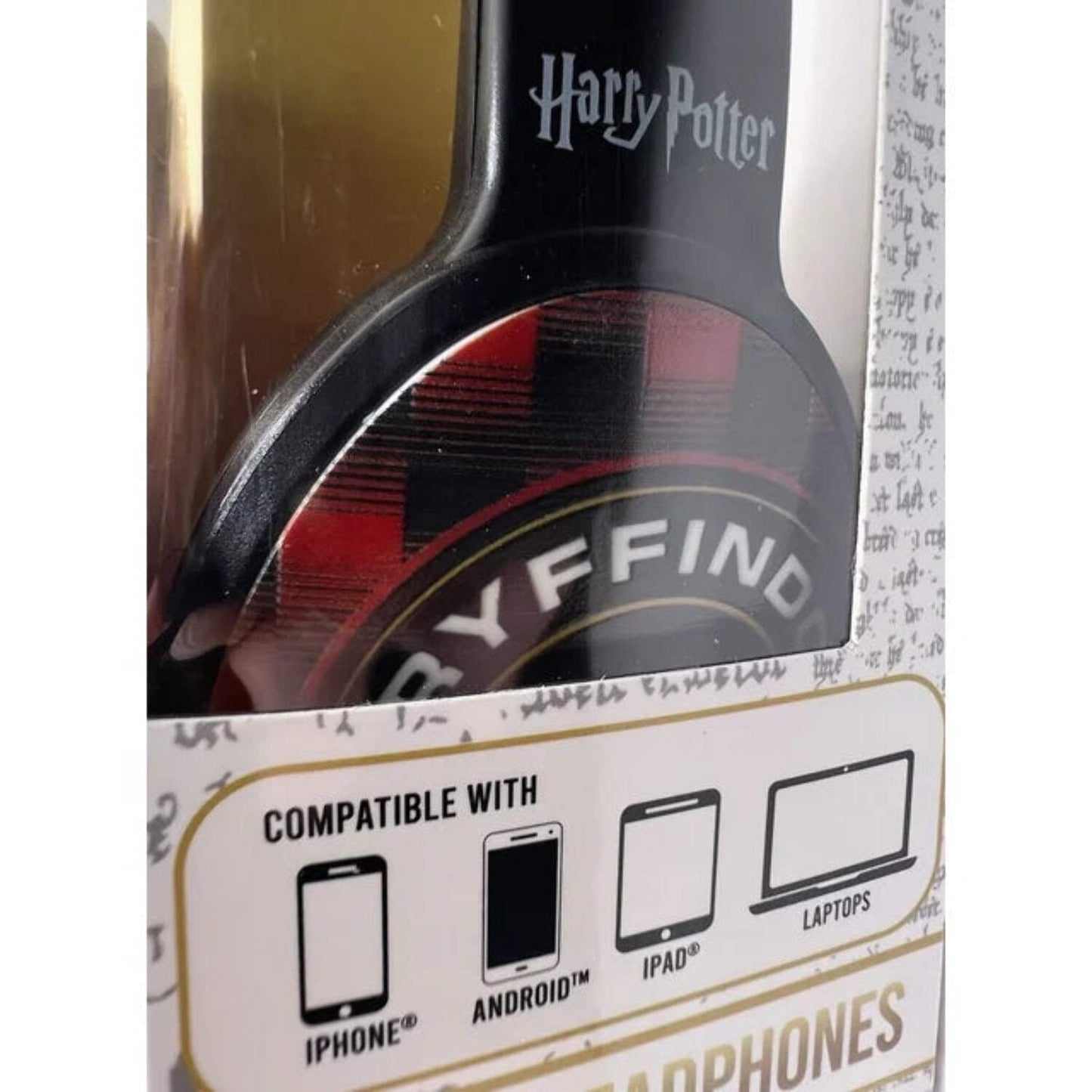 Wizarding World Harry Potter Over Ear Headphones, Black & Red