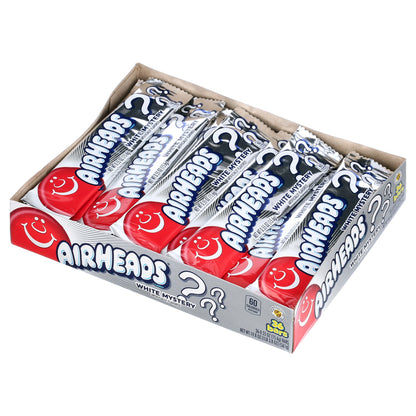 Airheads Candy Individually Wrapped .55oz Bars, White Mystery, Nut Free, 19.8 oz (36 Count)