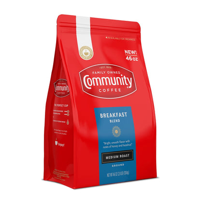 Community Coffee Ground, Breakfast Blend (46 Ounce)