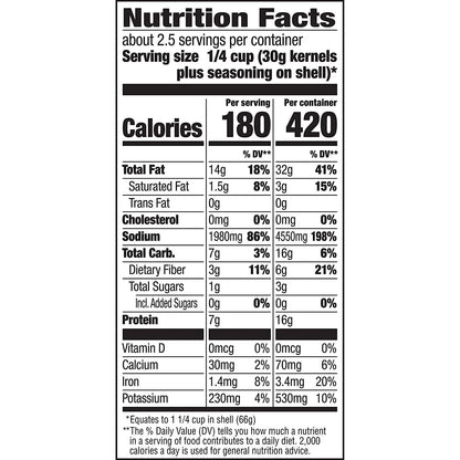 BIGS Sunflower Seeds, Keto Friendly 5.35 oz Bags Pack of 2 Zesty Ranch