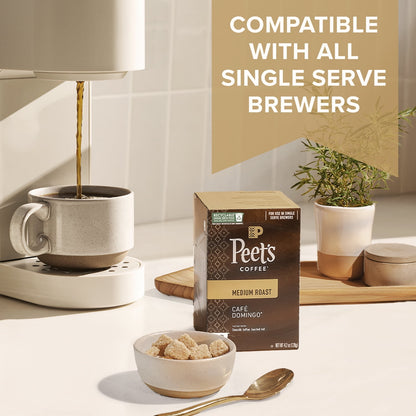Peet's Coffee Major Dickason's Blend Premium Dark Roast Single Serve Coffee Pods, 75 Count