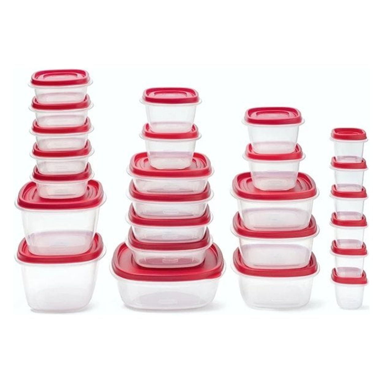 Rubbermaid EasyFindLids Multicolor Vented Food Storage Set, (50 Count)