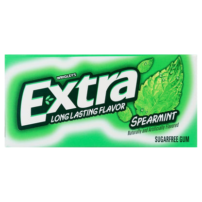 Extra Spearmint Sugar Free Chewing Gum Slim Packs - 10 Ct Bulk Bo