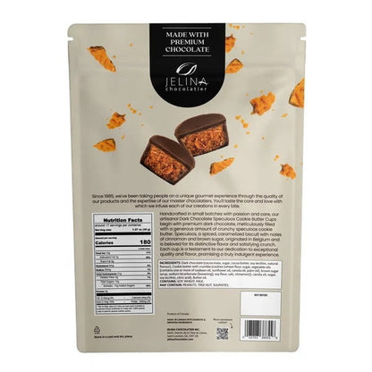 Jelina Chocolatier Dark Chocolate Cookie Butter Cups, 21.16 Ounce