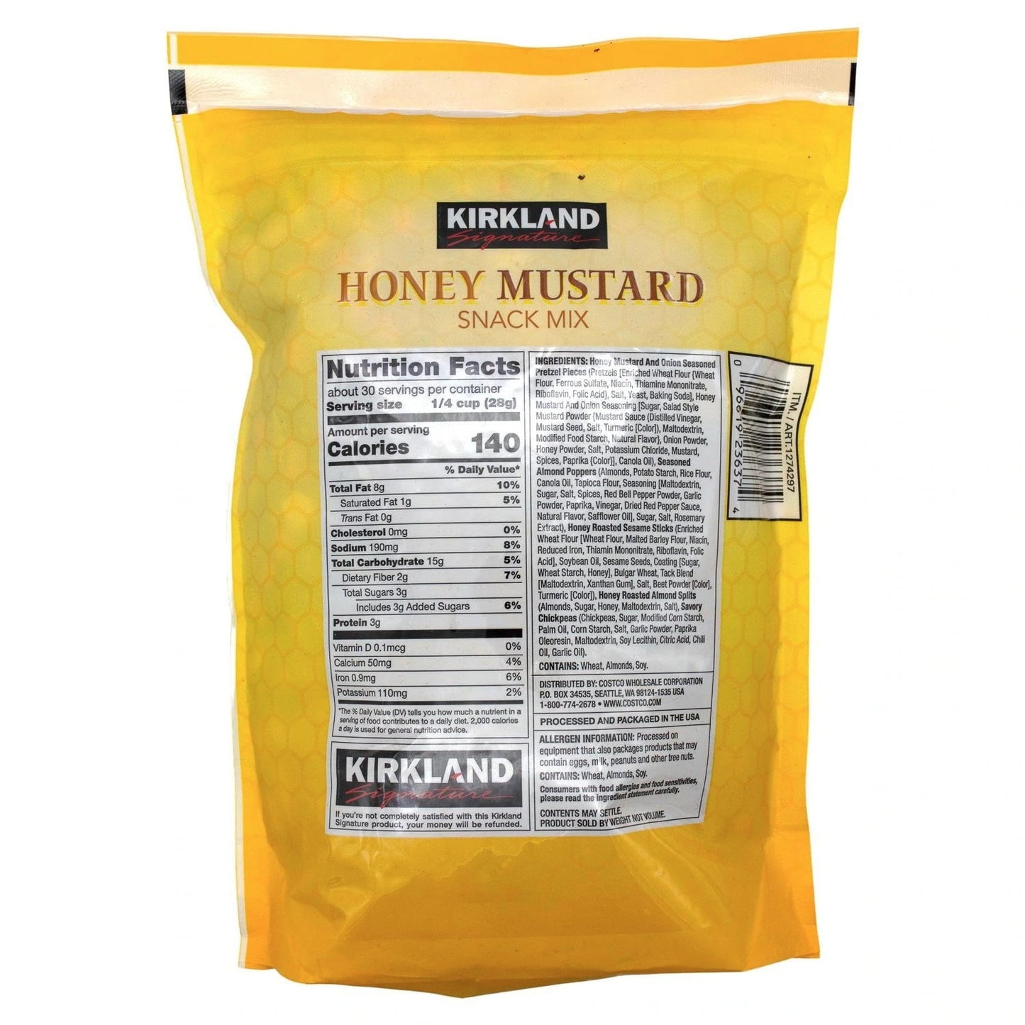 Kirkland Signature Honey Mustard Snack Mix, 30 Ounce